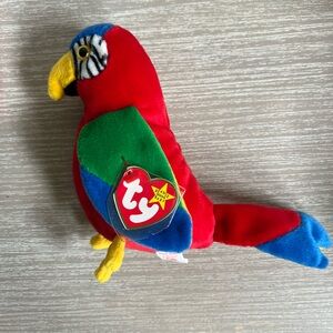 1998 Red Stamped Original TY Beanie Baby- JABBER